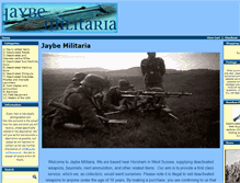 Tablet Screenshot of jaybe-militaria.co.uk
